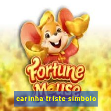 carinha triste simbolo